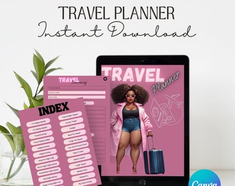 Digital Travel Planner | Vacation Itinerary, Budget (PDF & GoodNotes)