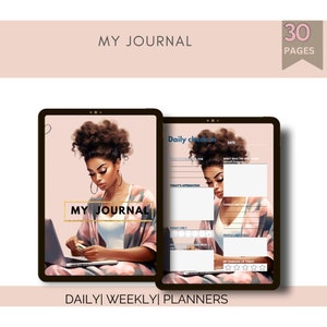Digital Planner| Black Girl Planner| Digital Downloadable Journal| Life Planner| Weekly Planner| Daily Planner| iPad Planner