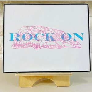 Stawamus Chief Rock On Risograph Print