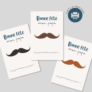 Carte Digitale Imprimable pour la Fête des Pères