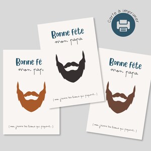 Carte Digitale Imprimable pour la Fête des Pères