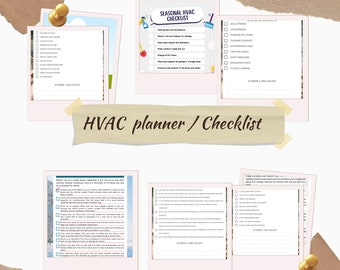 Air Conditioning HVAC Inspection Checklist, PDF Canva Editable