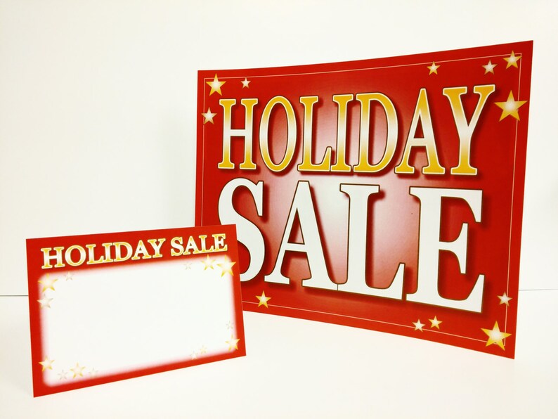 Holiday Sale Sign Package DIY Printable Small Business Sign Etsy
