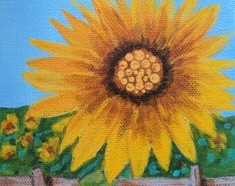 Sunnyflower blank sunflower card