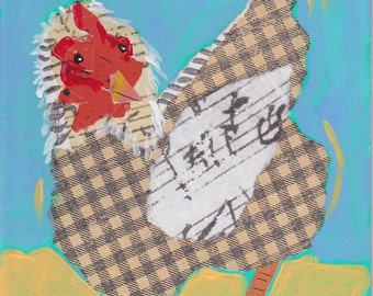 Singing Chicken 2 notecard