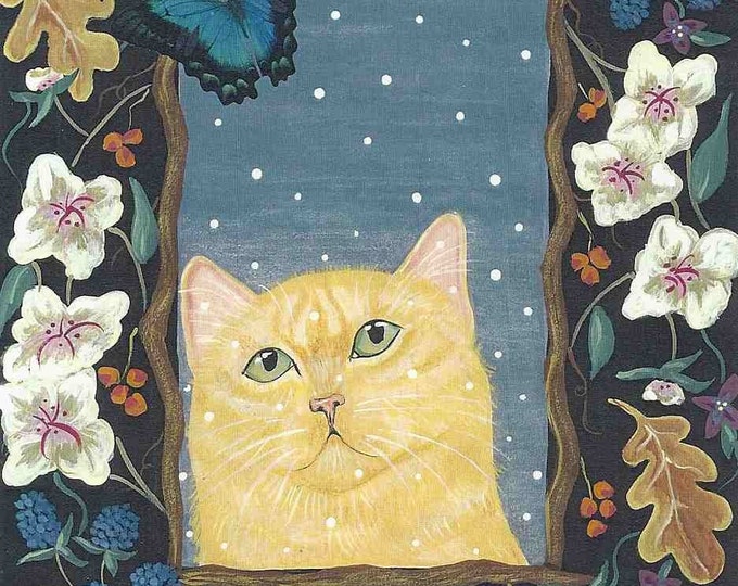 A Cat For All Seasons greeting card