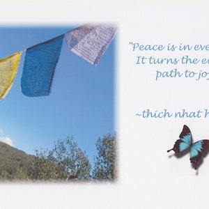 Peace Flags quote large card image 1