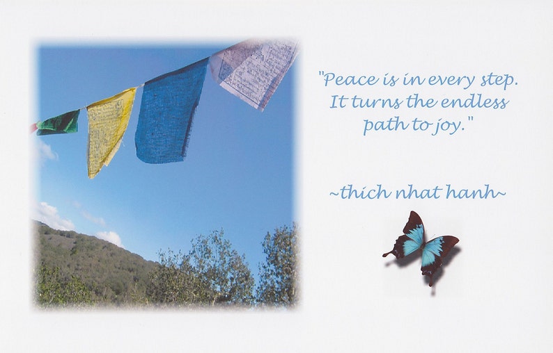 Peace Flags quote large card image 1