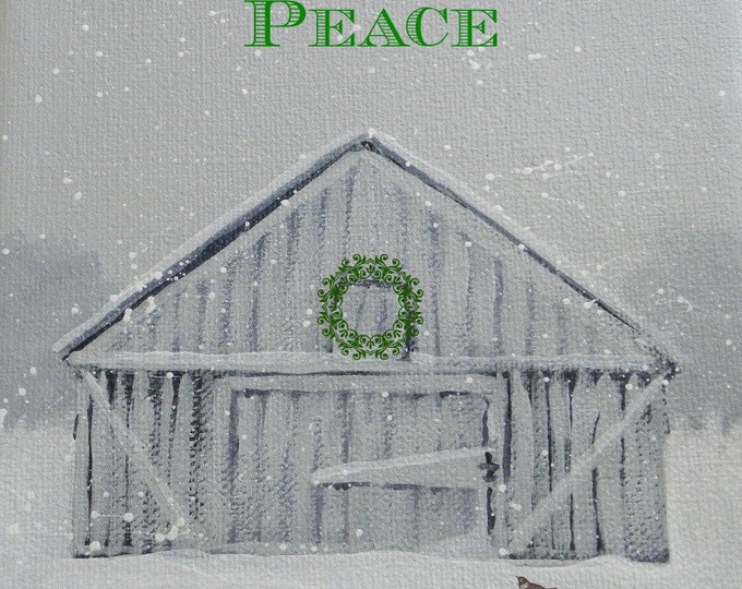 Peace of the season blank Christmas card