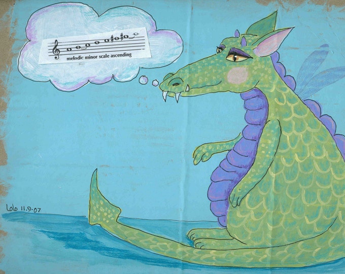 Phyllis the Dragon notecard