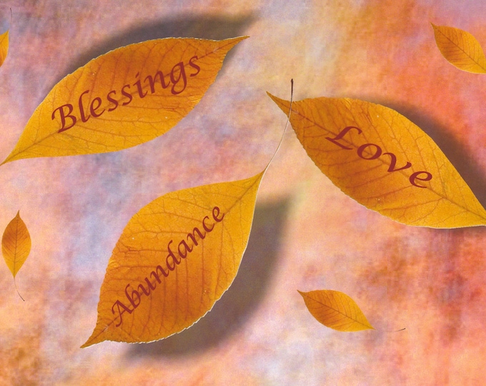 Thanksgiving card blessings love abundance