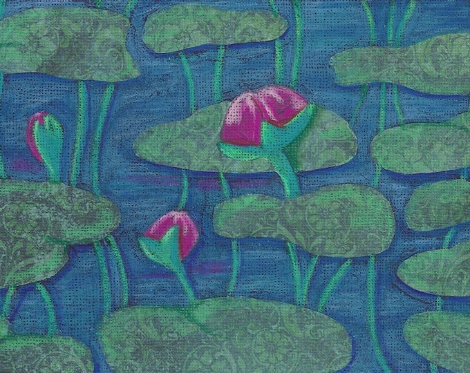 Lotus Buds notecard