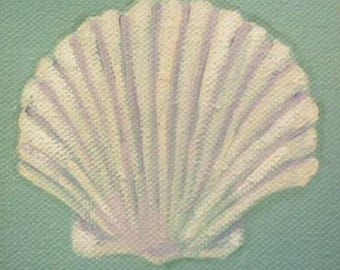 Scallop Shell blank greeting card