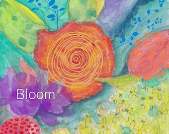 Bloom blank card