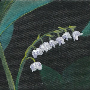 Elegant Lily of the valley notecard