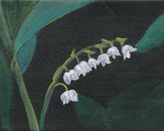 Elegant Lily of the valley notecard