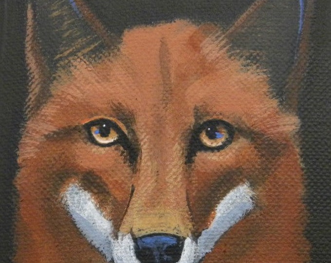 Handsome Fox blank greeting card