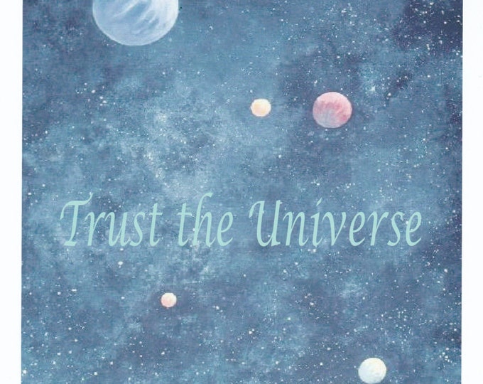 Trust the Universe blank card