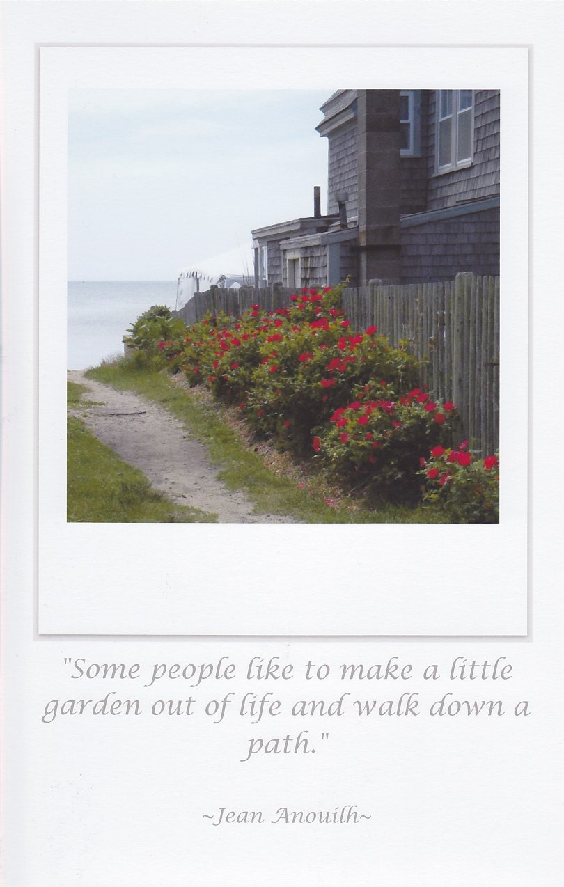 Down The Garden Path LARGE photo card