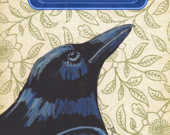 Dream Big raven crow greeting card