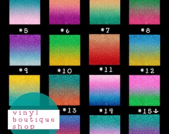 Rainbow Ombre craft vinyl sheet - HTV - Adhesive Vinyl - repeating fade  gradient print vinyl spring colors HTV3129