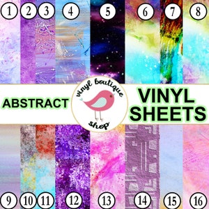 Abstract Pattern Vinyl Sheet Colorful print Adhesive vinyl Heat transfer Craft vinyl Pattern vinyl - Vinyl sheets