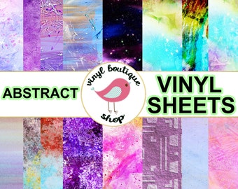Abstract Pattern Vinyl Sheet Colorful print Adhesive vinyl Heat transfer Craft vinyl Pattern vinyl - Vinyl sheets