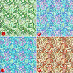 Craft Vinyl HTV Prints Vinyl Prints Sheet Size 12x12 Heat Transfer Vinyl Paisley digital paper Vinyl SKU 0347 image 3