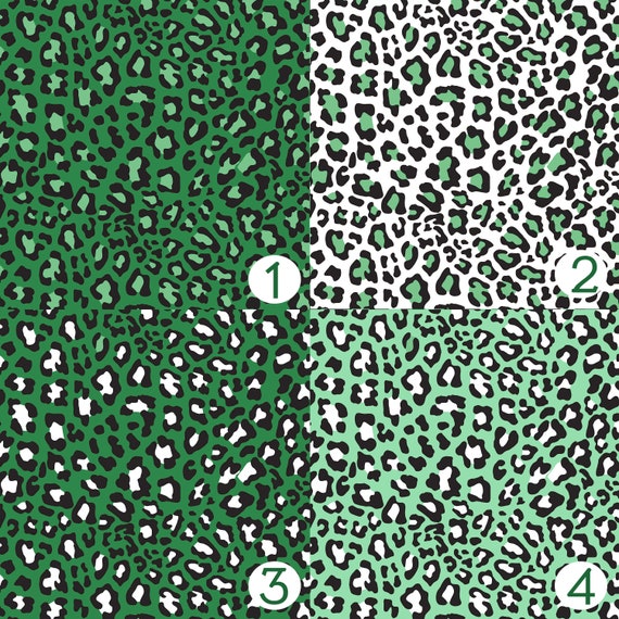 Green Leopard HTV Craft Vinyl Patterned Vinyl Prints Vinyl Prints sheet size 12"x12" Heat Transfer Vinyl,651,Vinyl Sheets,Leopard St Pattys