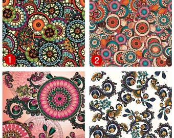 Craft Vinyl Patterned Vinyl HTV Prints Vinyl Prints sheet size 12"x12" Heat Transfer Vinyl Vinyl Sheets Floral Texture Vinyl SKU 0099