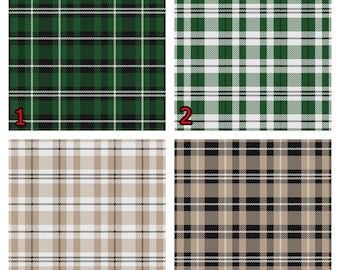 Craft Vinyl Patterned Vinyl HTV Prints Vinyl Prints sheet size 12"x12" Heat Transfer Vinyl Vinyl Sheets Colorful Plaid Vinyl SKU 0187