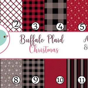 Buffalo Plaid Christmas Sheets Vinyl Sheets Print Adhesive Vinyl Heat Transfer Craft Vinyl Pattern Vinyl Sheets HTV Tshirt