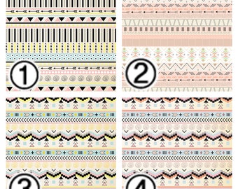 Craft Vinyl HTV Prints Vinyl Prints Sheet Size 12"x12" Heat Transfer Vinyl Vinyl Sheets Tribal Aztec Patterns Vinyl SKU 0330