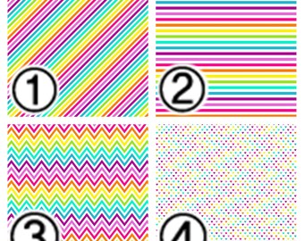 Craft Vinyl Patterned Vinyl HTV Prints Vinyl Prints Sheet size 12"x12" Heat Transfer Vinyl Vinyl Sheets Neon Rainbow Vinyl SKU 0288
