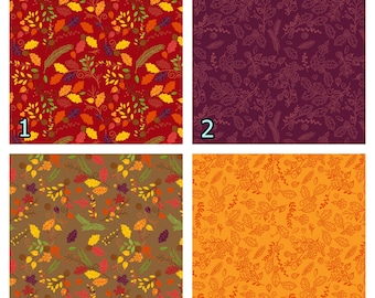 Craft Vinyl Patterned Vinyl HTV Prints Vinyl Prints sheet size 12"x12" Heat Transfer Vinyl Vinyl Sheets Autumn Flowers Vinyl SKU 0202