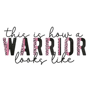 SUBLIMATION TRANSFER Ready to Press Warrior Cancer Awareness October Breast Leopard Month T-shirt Transfer