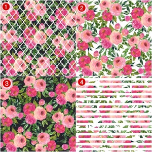 Craft VinylPatterned VinylHTV PrintsVinyl Printsheet size 12"x12''Heat Transfer Vinyl,Vinyl sheet,Watercolor Floral Pattern,SKU 0393