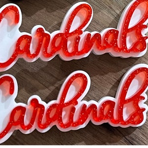 Acrylic Game Day Spirit Earrings: Custom Team Colors, Lightweight Jewelry