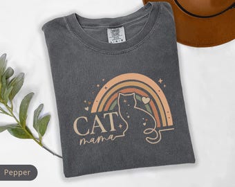 Comfort Colors® Cat Mama Shirt, Cat Mom Gift, Mom Life Shirt, Cat Lover Shirt, Cat Owner Shirt, Cute Cat Mama Shirt, Gift for Cat Moms