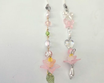 Lotus Flower Phone Charm: Y2K Coquette Beaded Keychain