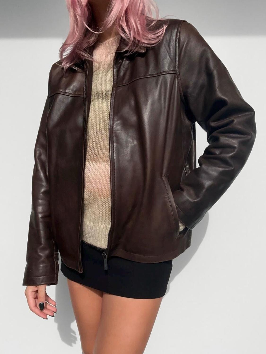 1980s Leather Jacket - Etsy 1980s Leather Jacket - Etsy