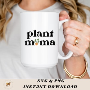 Logo plant mama / Fichiers SVG / PNG / Téléchargement numérique / été / fraise / vie / trop sucré