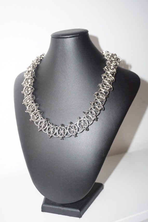 Barbed Wire Chainmail Necklace - Etsy