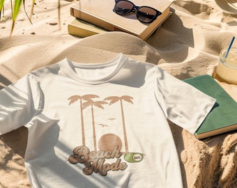Beach Mode On Comfort Colors Shirt, Summer Vacation Tee