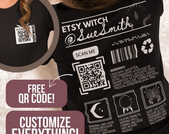 Etsy Witch T-Shirt: QR Code Apparel for Witchy Entrepreneurs