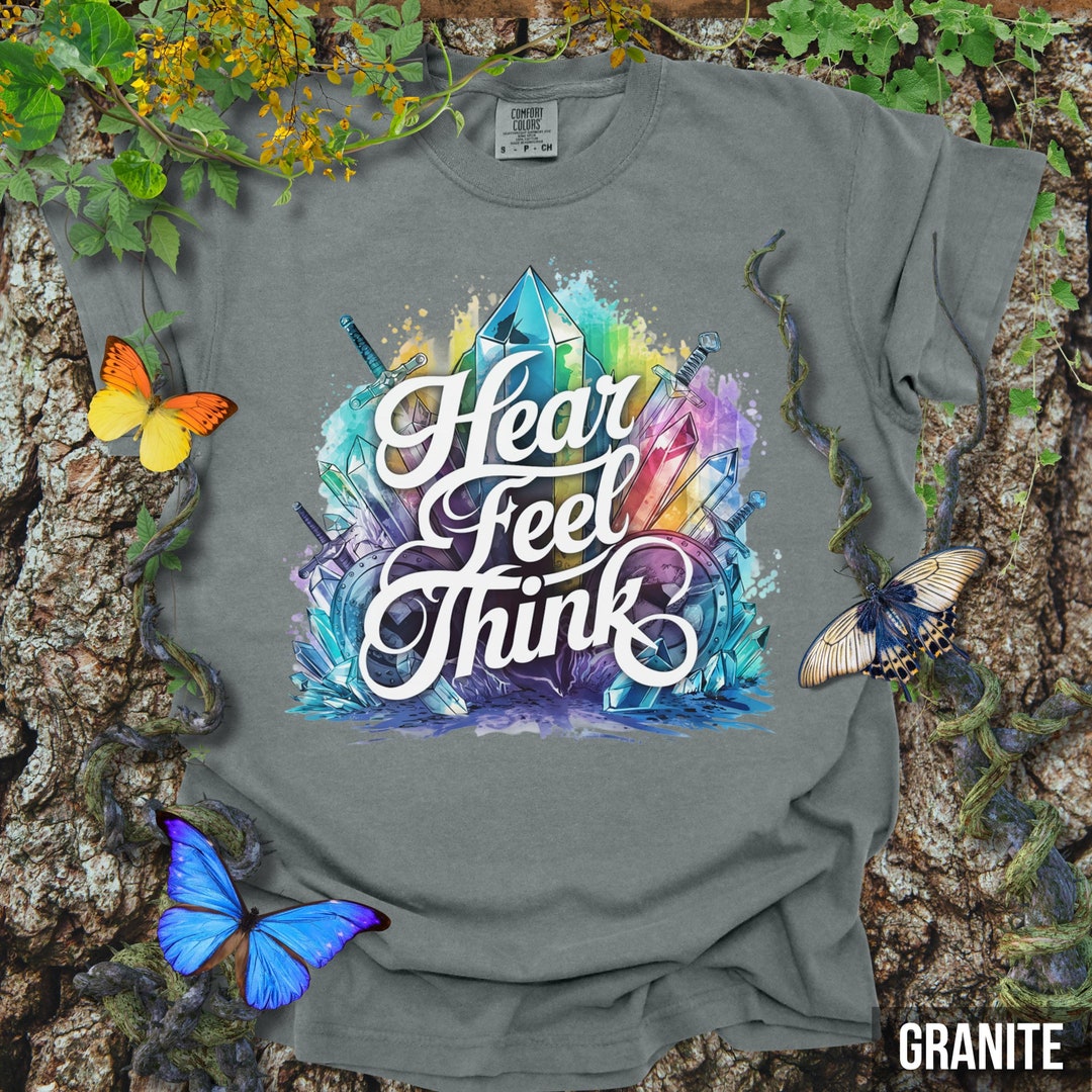 Hear Feel Think Gamer Shirt, MMORPG Fantasy Tee - Etsy