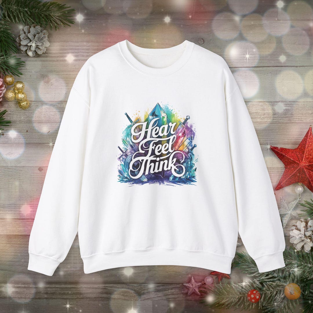 Hear Feel Think Shirt MMORPG Gamer Sweatshirt Video Games MMO Online ...