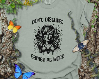 Girl Gamer T-Shirt: Comfort Colors RPG Videogame Shirt
