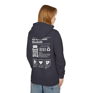 Custom QR Code Realtor Hoodie, Personalized Real Estate Agent Gift image 8