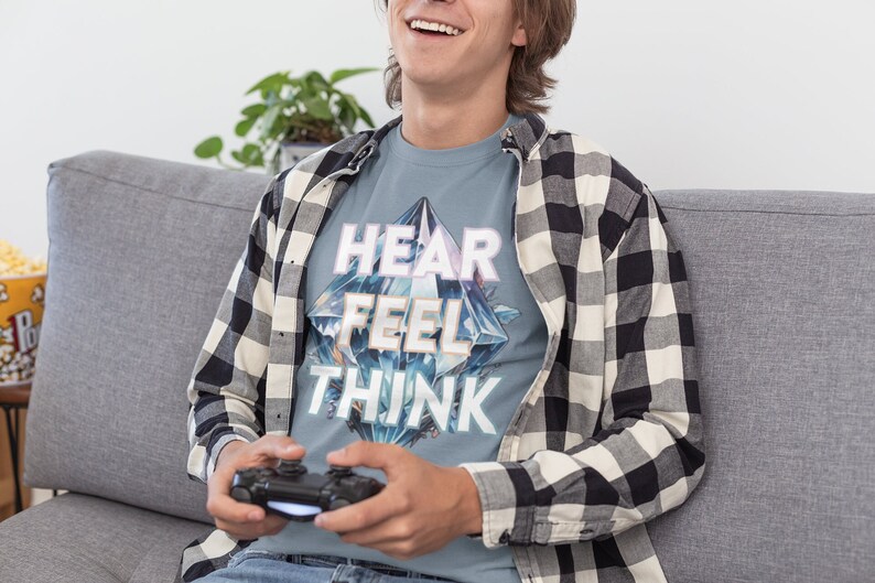 Hear Feel Think Shirt MMORPG Gamer Shirt Video Games MMO Online Role ...